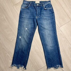 We the Free- Raw Hem distressed jeans-Size 27 Free People Denim